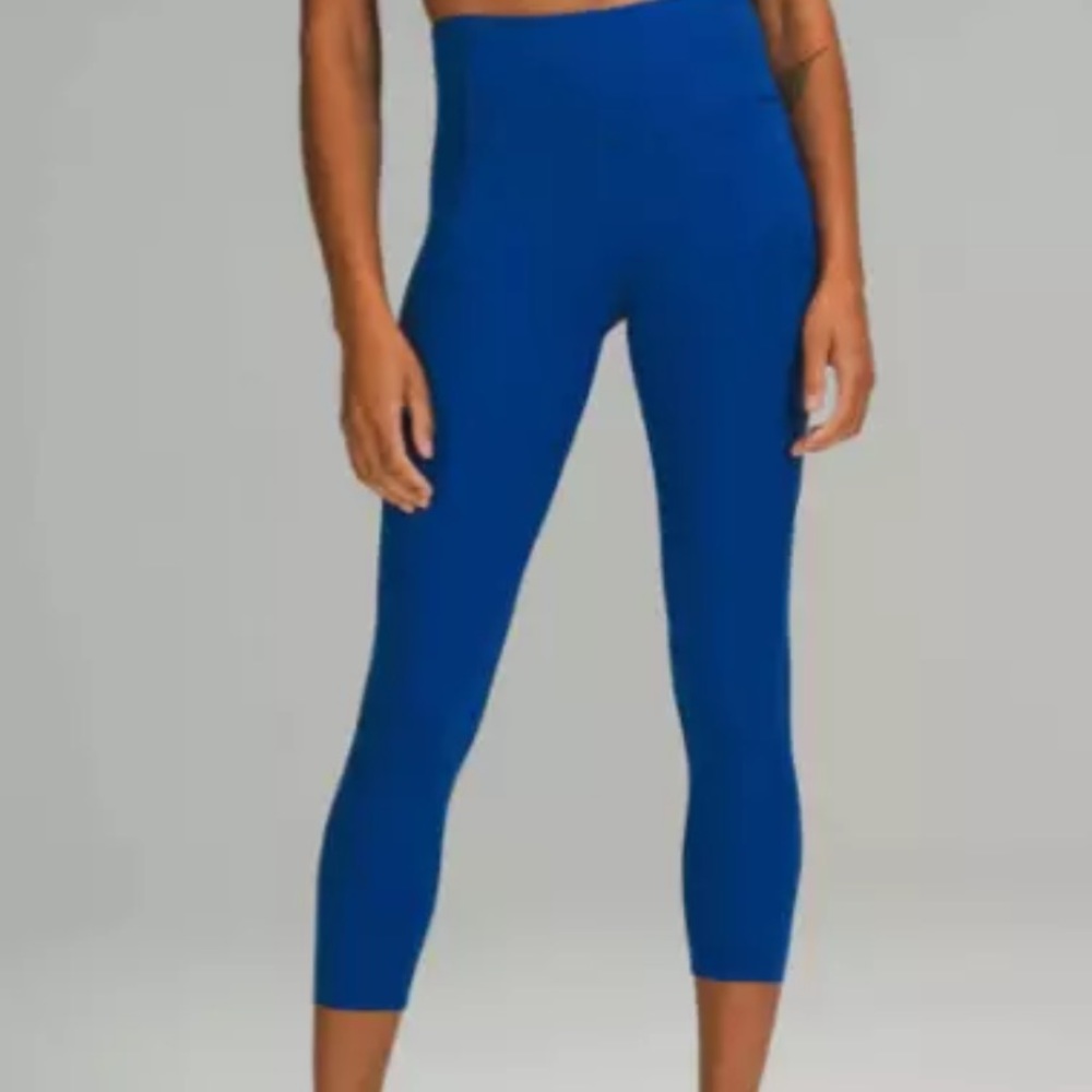lululemon fast free symphony blue 23” Sz 12 leggings worn twice